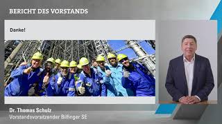 Speech of the Management Board to the Annual General Meeting of Bilfinger in 2024