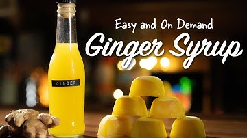 How to quickly and easily make GINGER SYRUP whenever you need it