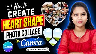 How to Create Heart Shape Photo Collage in Canva for Free || Canva Tutorial For Begginers screenshot 5