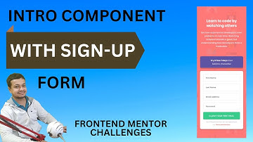 Intro component with sign-up form | Frontend Mentor Challenge | #frontendmentor