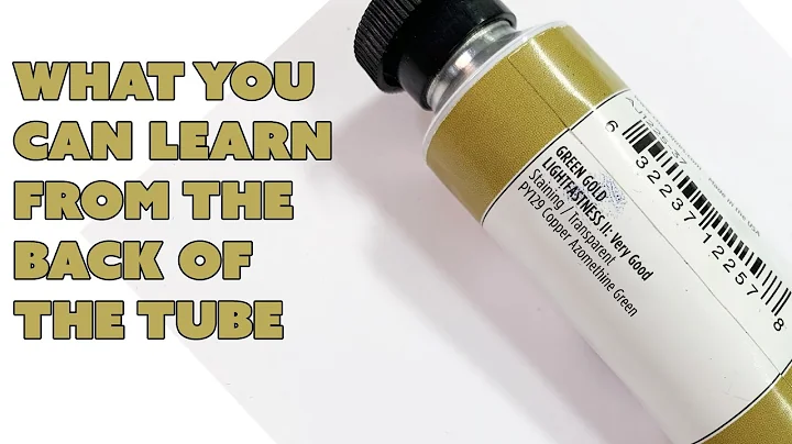 Cheap Joe's 2 Minute Art Tips - What You Can Learn From the Back of the Tube