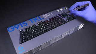 Logitech G915 TKL Gaming Keyboard Unboxing - ASMR