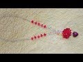 Tutorial de  Bisutería #30 - Collar Rojo de cristales (Paso a Paso)