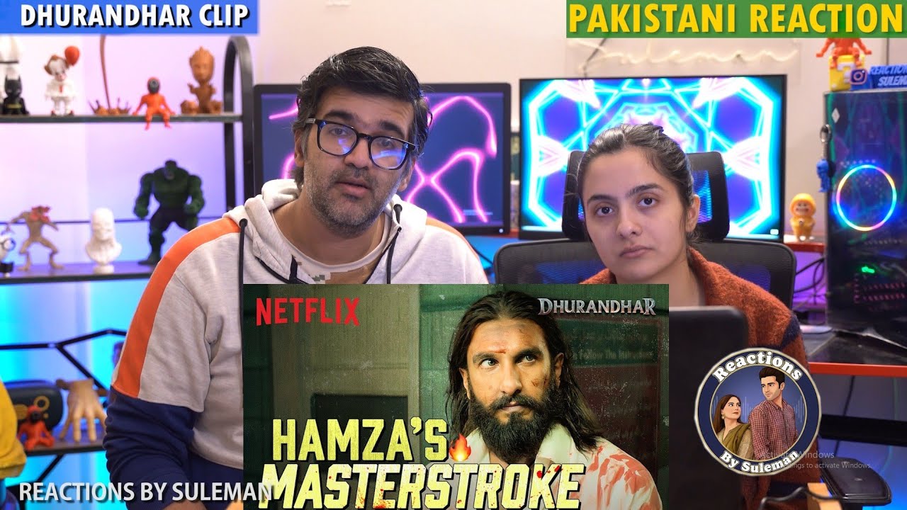 Pakistani Couple Reacts To Dhurandhar Clip | Hamza's MasterStroke | Ranveer Meets Akshaye Khanna 