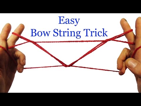 String Tricks! Beginners Bow String Figure - Step By Step