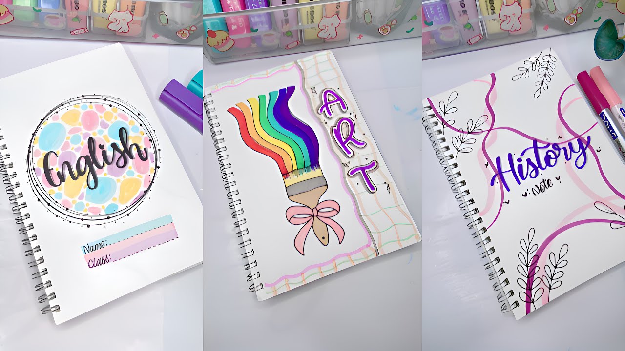 Beautiful assignment cover page design ideas ||notebook cover page ...