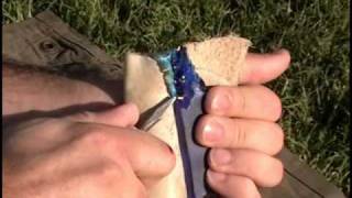 Flint Knapping Trade Secrets Vol. 1  How Ishi Knapped a Slab Part 1