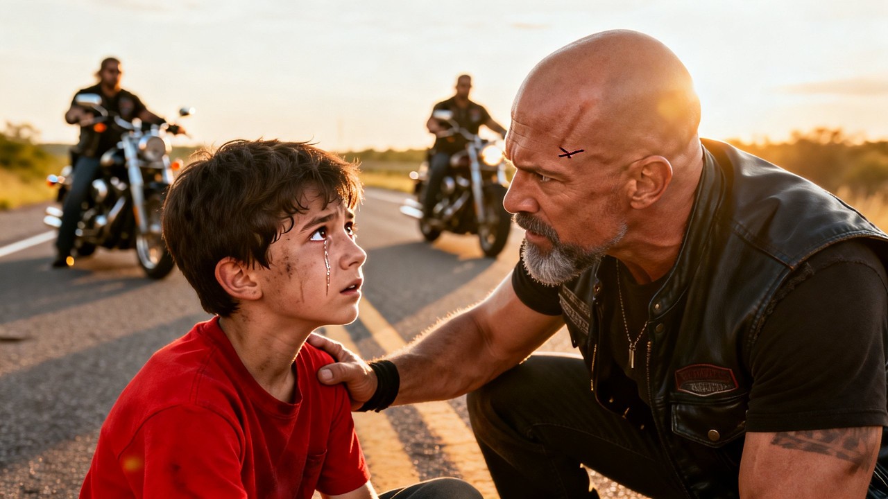 Little Boy Said to Hells Angels Biker: “Stepmom Threw Out My Cake” — Then 150 Bikers Rolled In