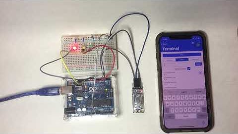 使用iPhone手機Bluetooth Terminal APP控制LED燈