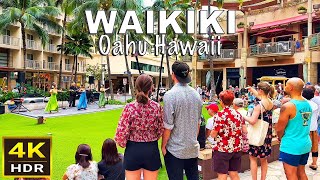 [4K HDR] Waikiki Walking Tour | 2023 | Honolulu, Oahu, Hawaii