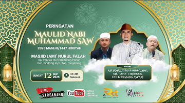 🔴 LIVE - MEMPERINGATI MAULID NABI MUHAMMAD SAW 1447 H - Masjid Jami