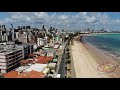 Praia de Tambaú - João Pessoa Paraíba Brasil -  vista de cima em 4k - DJI Mavic Air