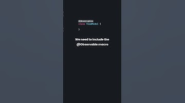 Swift Observable Macro #swift #coding