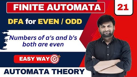 Design a DFA for even no. of a