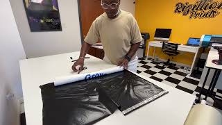 Save money on shipping large decals for Etsy store