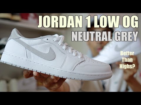 JORDAN 1 LOW OG NEUTRAL GREY REVIEW & ON FEET - ARE THESE BETTER THAN THE HIGHS?