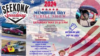 2024 Memorial Day Thrill Show - SEEKONK SPEEDWAY