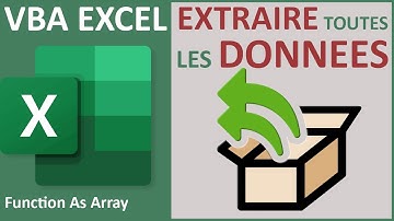 Fonction VBA Excel pour extraire toutes les données