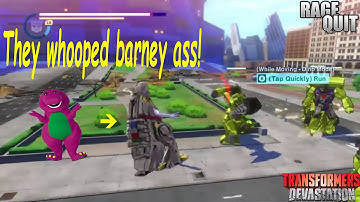 THIS DUDE GRIMLOCK A PUNK (TRANSFORMERS™: Devastation RAGE QUIT)