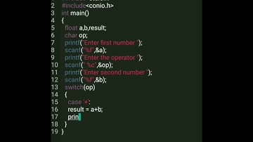 Calculator program in C | C programming