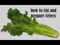 Paring, washing and cutting celery | French cooking techniques