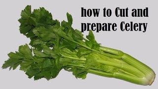 Paring, washing and cutting celery | French cooking techniques