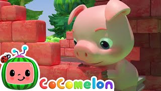 [ LOOPED SONG ] Three Little Pigs with Cocomelon | Kids Songs | Sing a Long | Learn to the Song