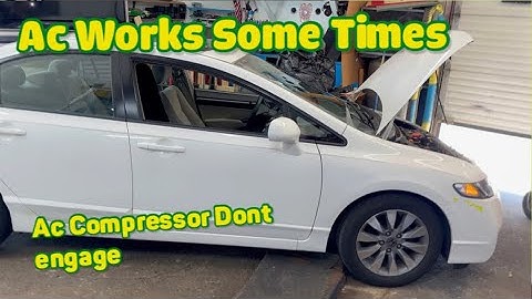 Honda Civic AC COMPRESSOR dont engage   /     NO AC