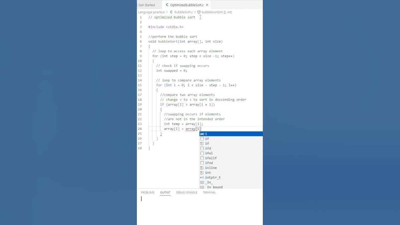 Optimized Bubble Sort algorithm: Instantly improves your sorting skills ...