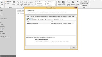 IMAP microsoft outlook 2013