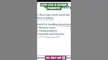 retry logic in selenium framework