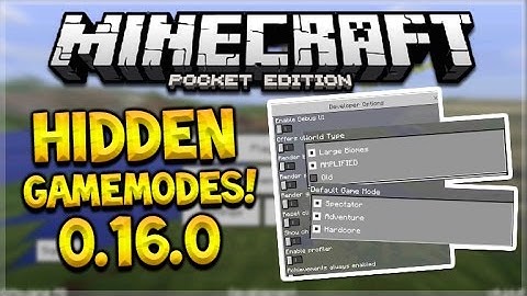 DEV MCPE VERSION! Minecraft Pocket Edition - 0.16.0 Hidden Gamemodes & Features (Pocket Edition)