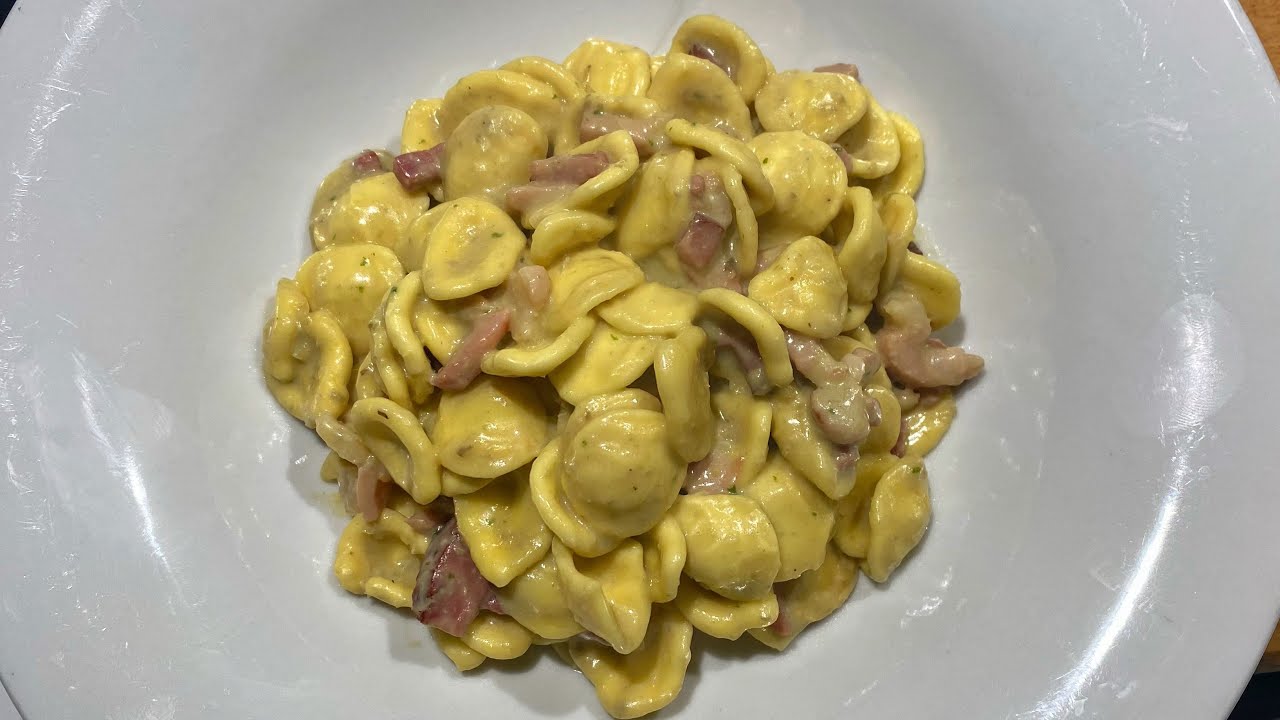 Orecchiette fresche con FAVE E SPECK! • ricetta goduriosa!•