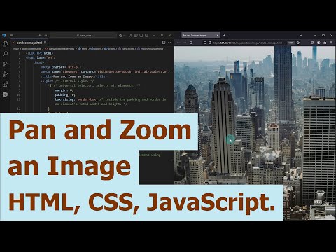 Pan and Zoom an Image. JavaScript tutorial.