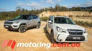 2018 Subaru Forester XT Premium v Jeep Compass Trailhawk | motoring.com.au