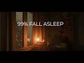 Rain Sounds for Sleep | Cozy Mountain Cabin Heavy Rain &amp; Light Thunder Dark Room |  10 Hours ☔