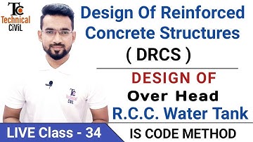 DRCS | Lec34 | Overhead RCC Water Tank