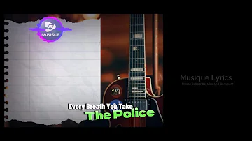 THE POLICE - Every Breath You Take #lyrics #lyricvideo #liriklagu #laguviral #thepolice