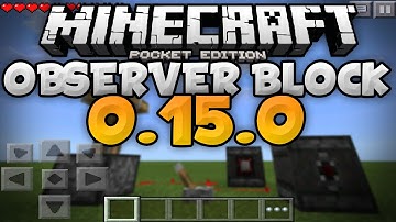 OBSERVERS in 0.15.0 - Observers Guide and Tutorial! - Update Review - Minecraft PE (Pocket Edition)