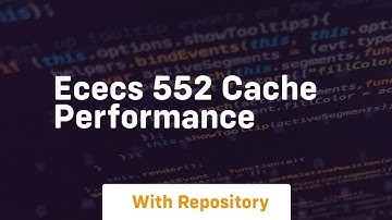 ececs 552 cache performance