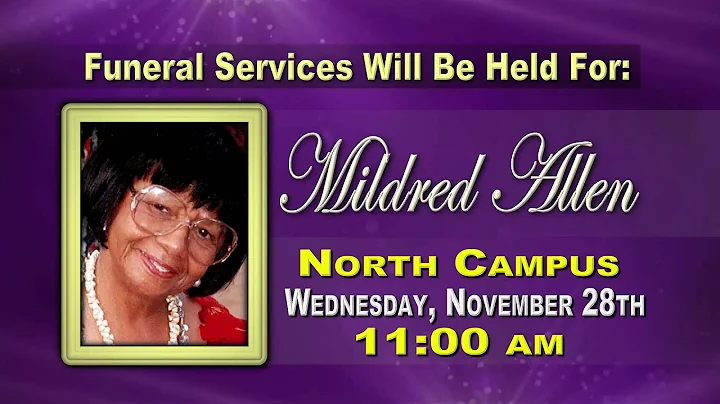 Homegoing Service - Mildred Allen