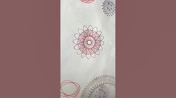 Spirograph Art draw ASMR Satisfying #shorts #spirographdesignpattern