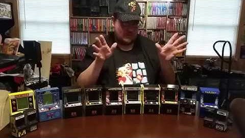 Mini Arcade Game machines part 1: Pac-Man & Space Invaders game play