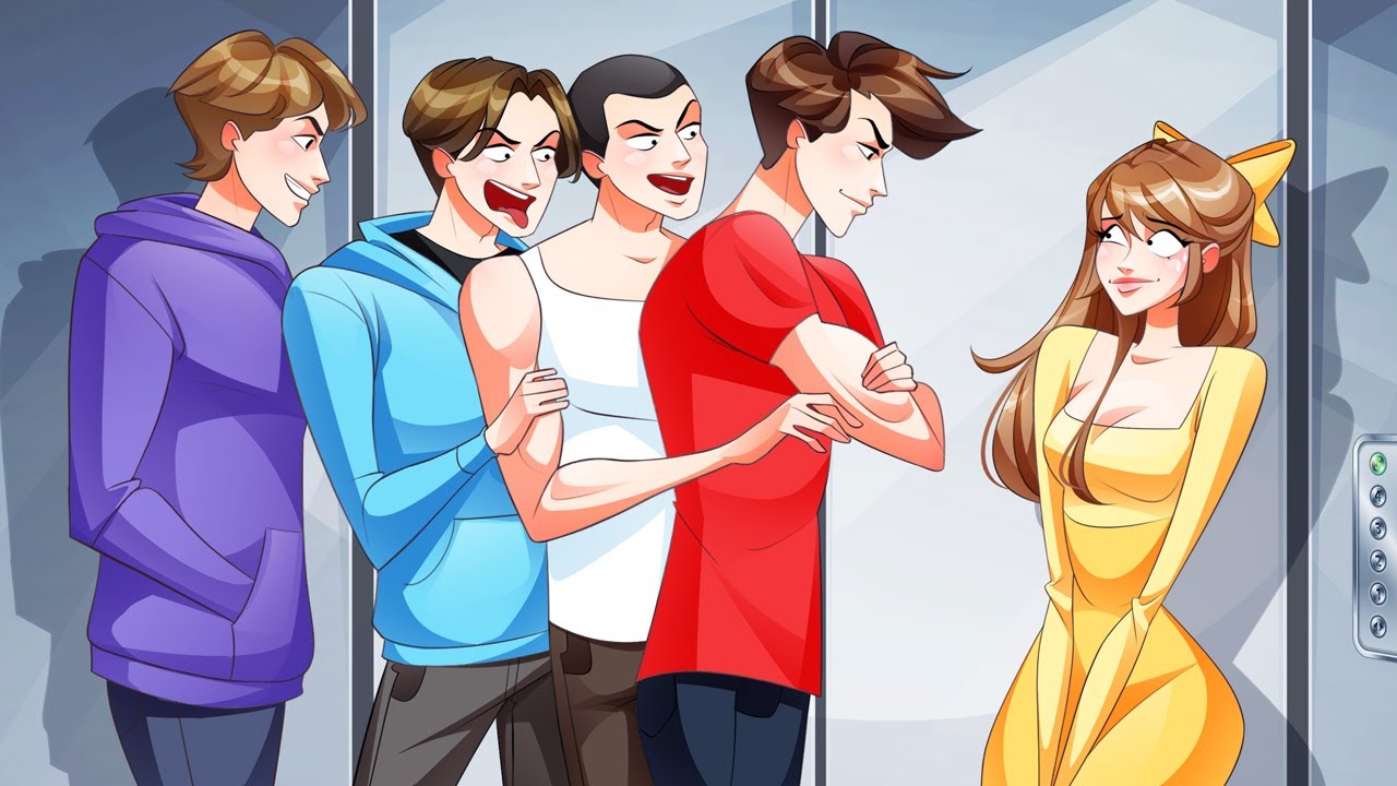 Ich bin das einzige Mädchen im kaputten Aufzug