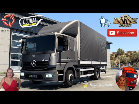 Euro Truck Simulator 2 (1.45) Mercedes-Benz Atego by Global Design First Look + DLC's & Mods