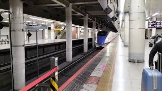 まぁまぁ早い JR上野駅を通過する新幹線