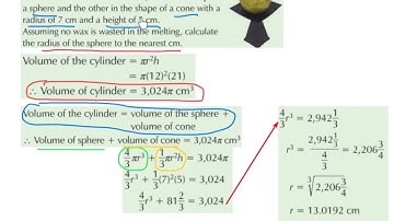 LC OL word problem involving volume