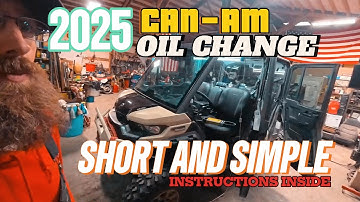 2025 CAN-AM Defender Limited HD-10 OIL CHANGE