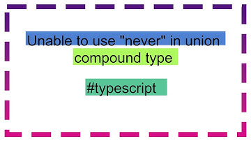 Unable to use "never" in union compound type