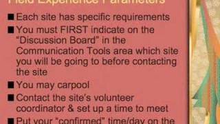 Field Exp Directions